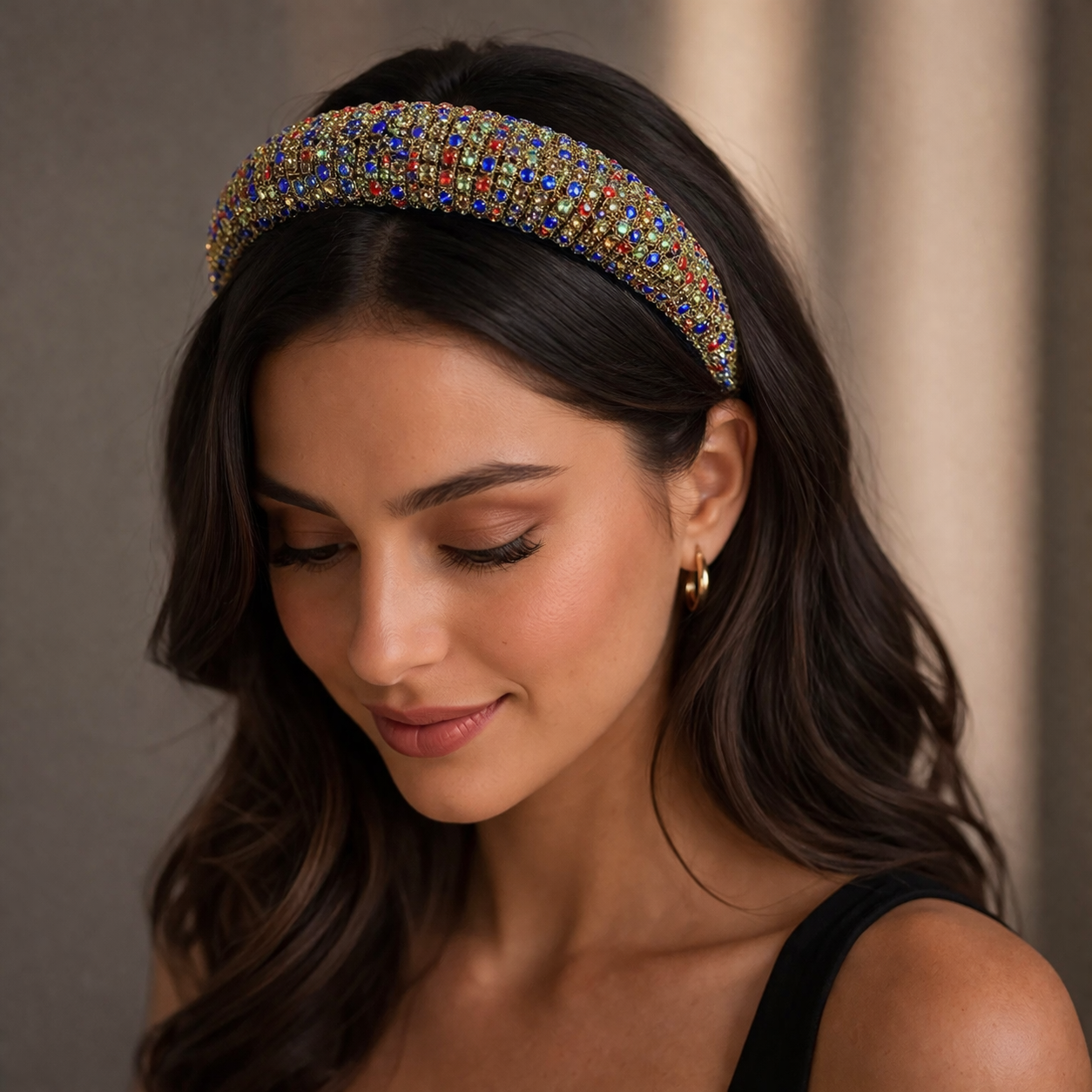 Multicolor Rhinestone Hairband