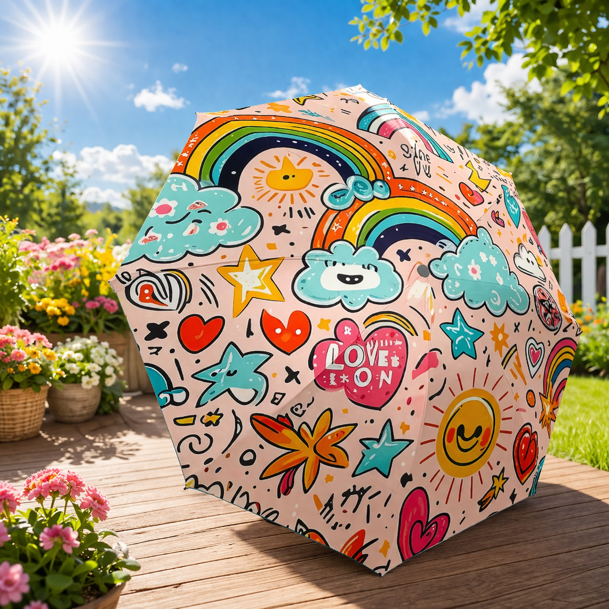 Iconic Rainbow Umbrella