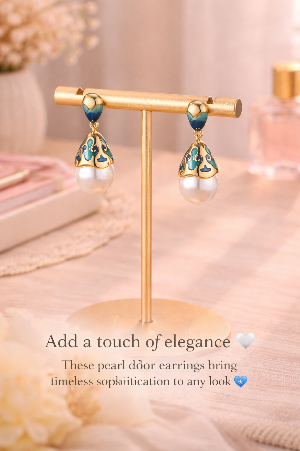 Vintage Enamel Earrings