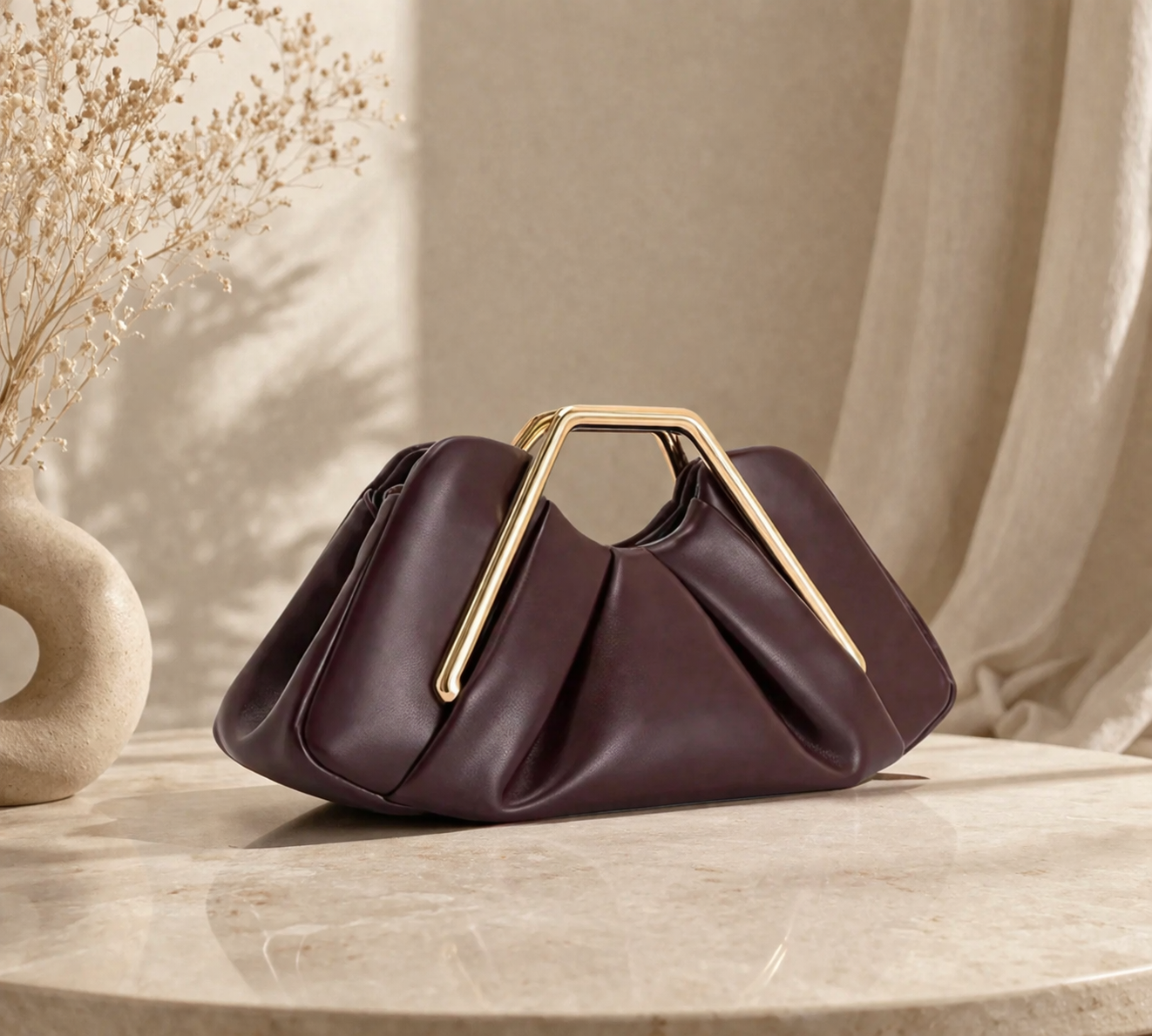 Modern Cloud Frame Handbag