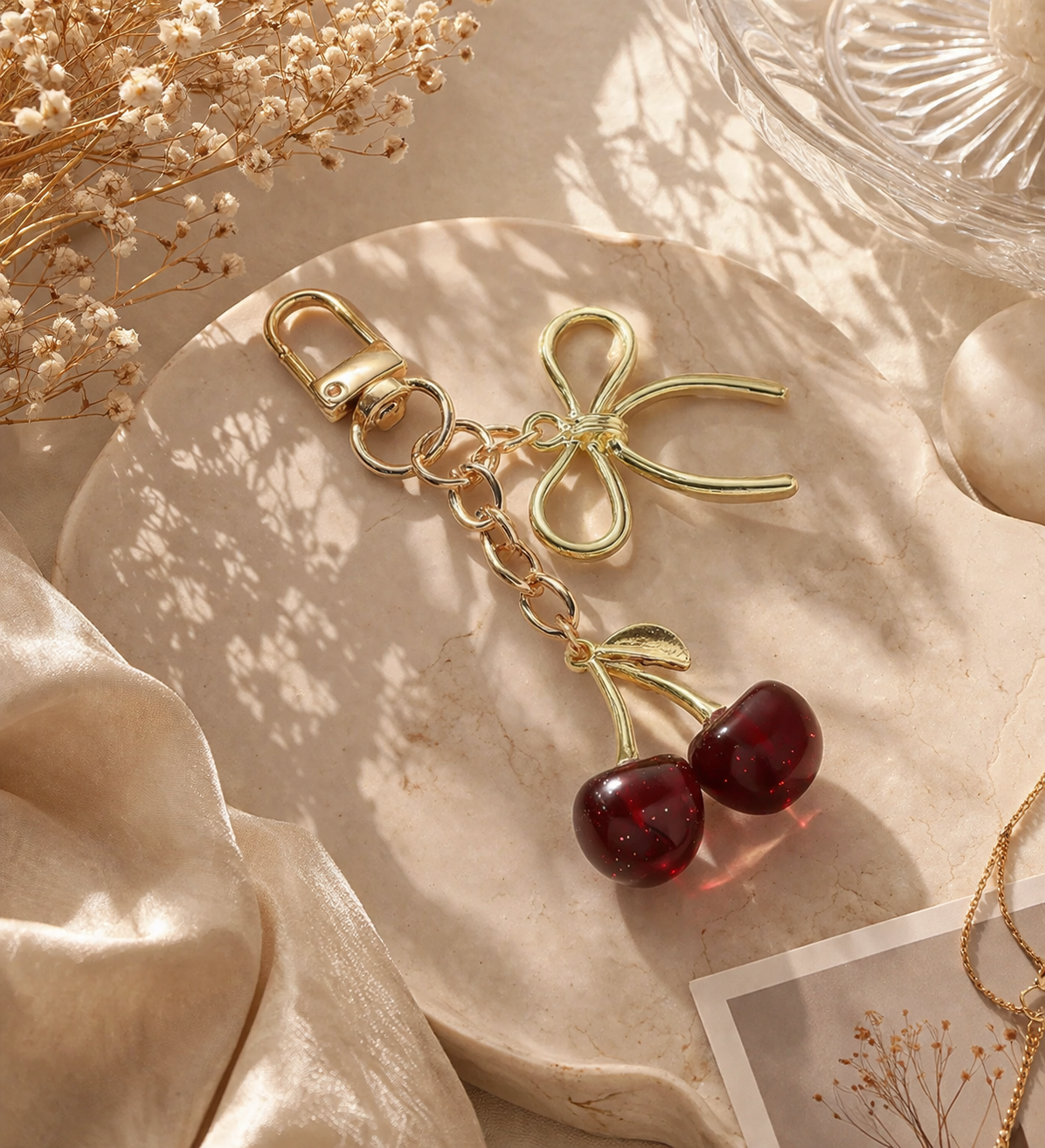 Cherry Keychain