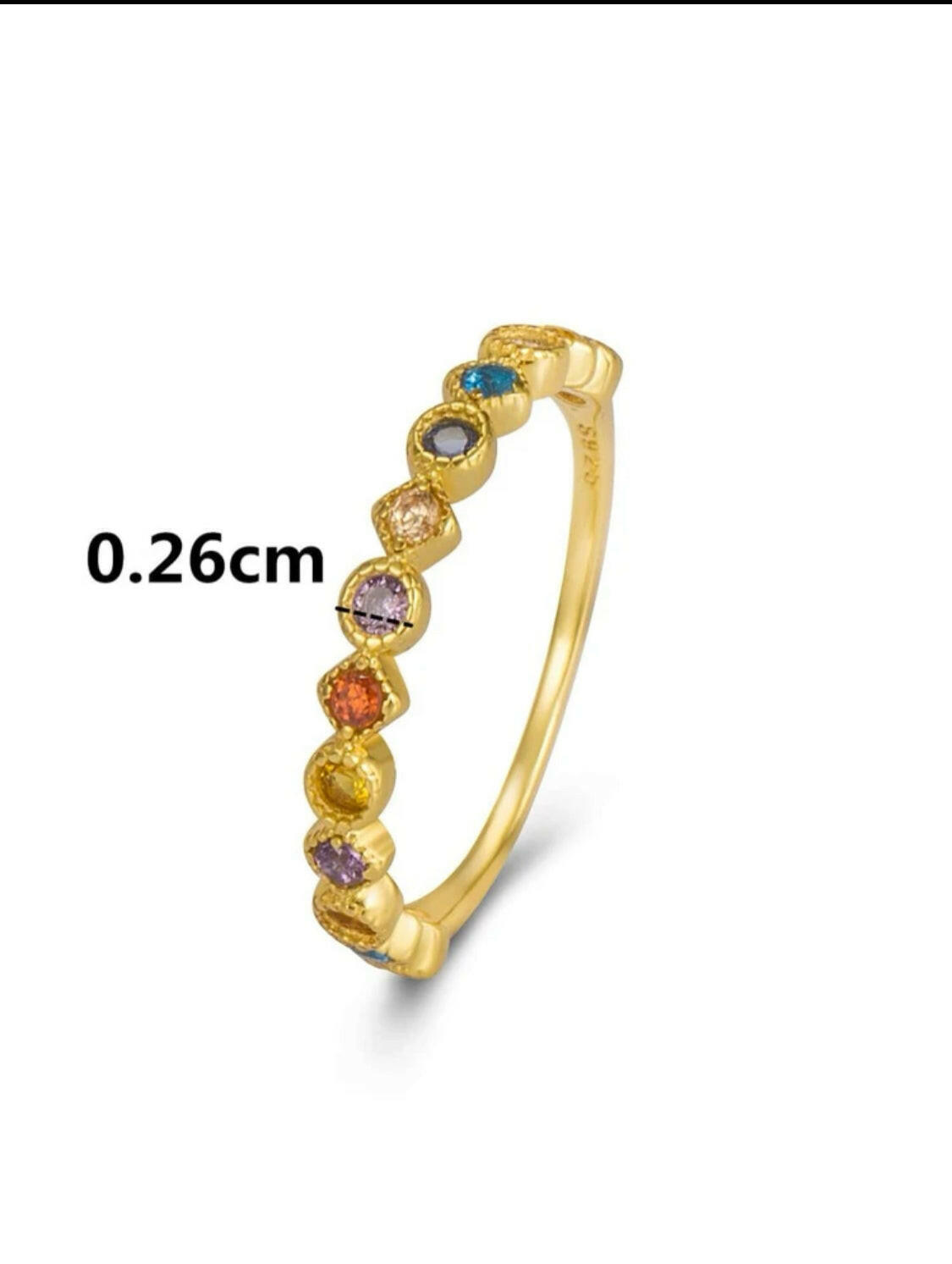 This stylish multicolor Cubic Zirconia Luxury Ring features dazzling color and impeccable craftsmanship. The luxurious design is sure to turn heads, and the durable cubic zirconia ensures this ring will last for years to come.