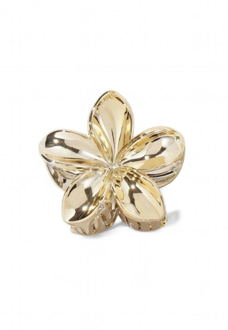 Gold Flower Shaped Hair Claw