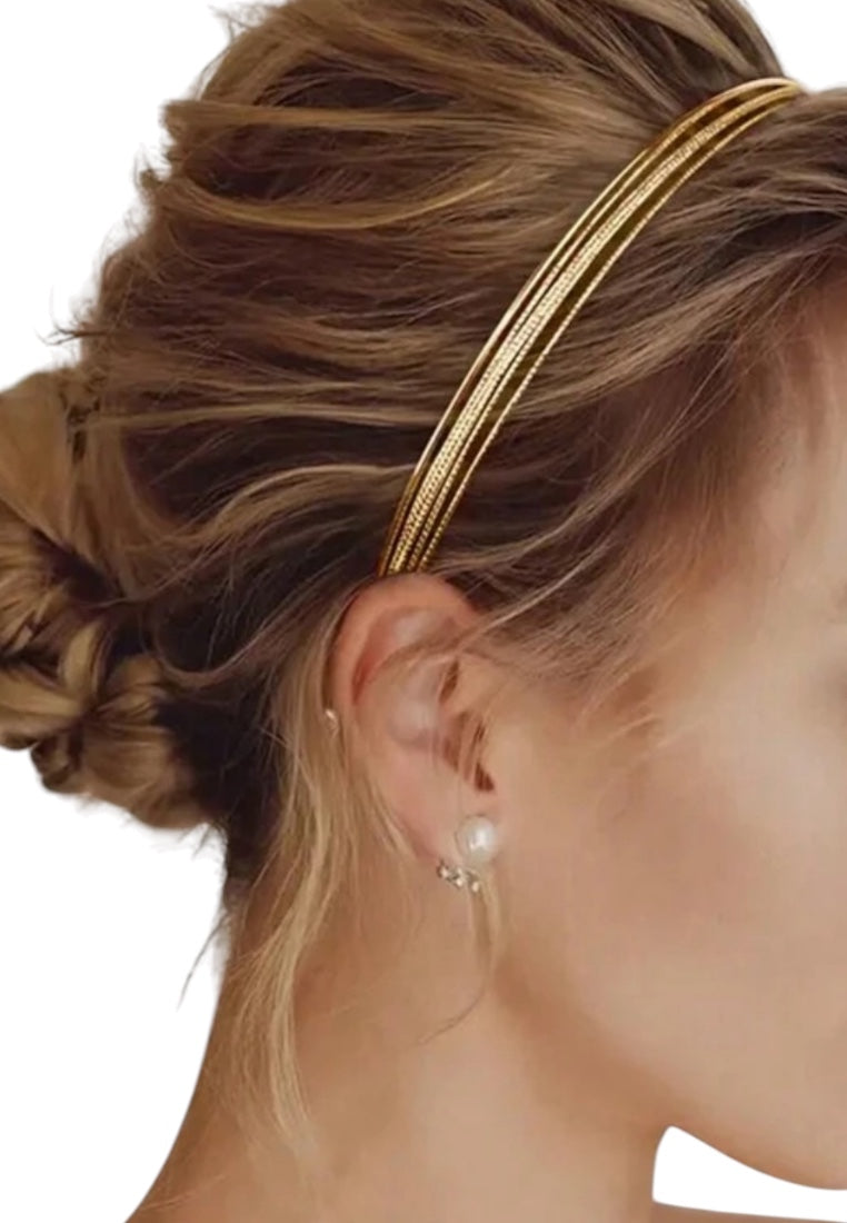 Minimalist Multi-Layer Metal Thin Headband