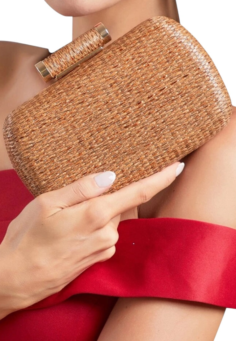 Mini Minimalist Braided Design Straw Bag