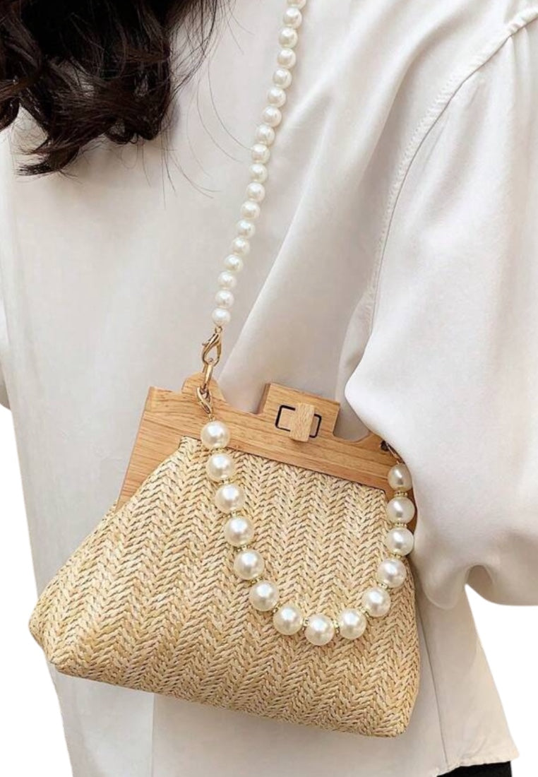 Striped Canvas Crossbody Bag