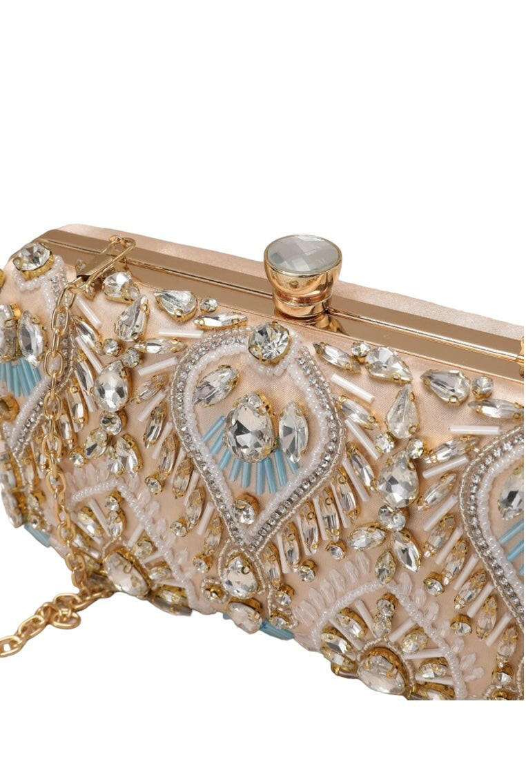 Exquisite Mini Rhinestone Decor Evening Clutch Bag
