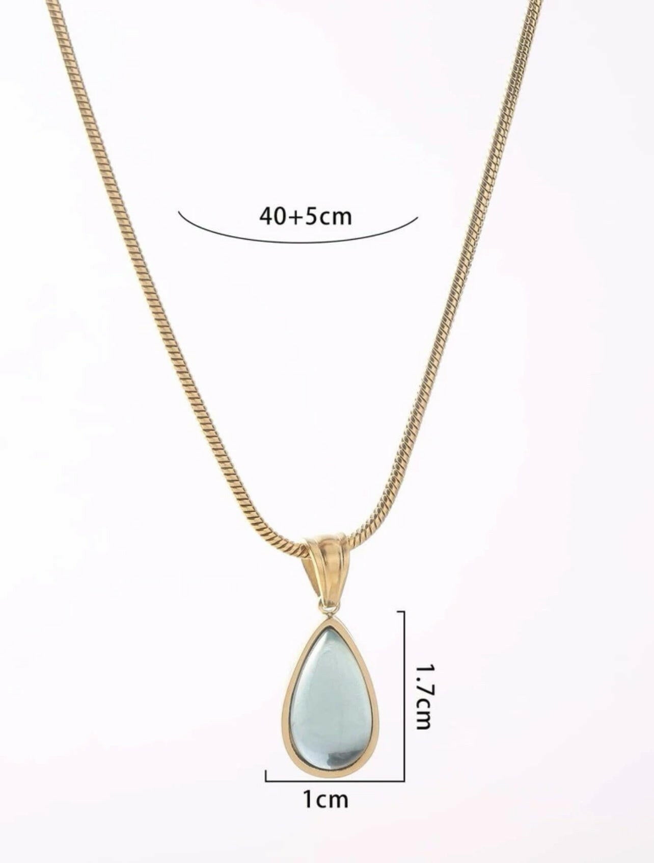 Water-drop Pendant Necklace