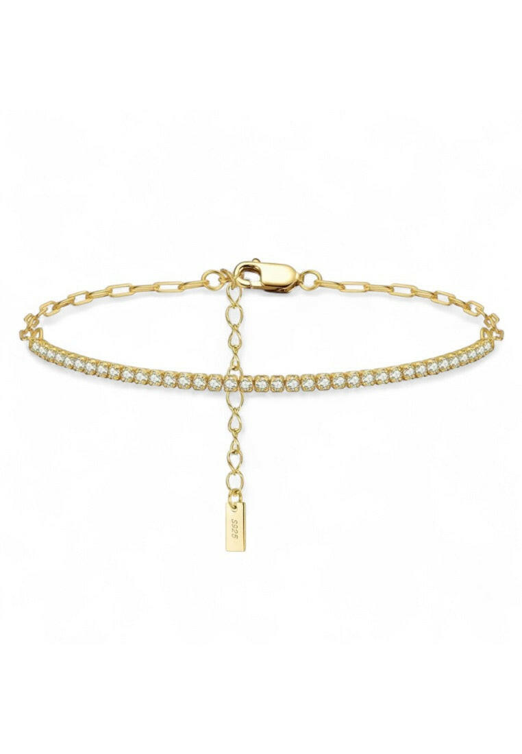 925 Sterling Silver Cubic Zirconia Bracelet