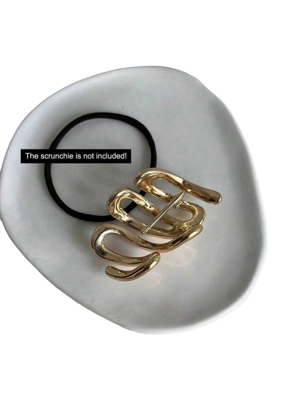 Gold-toned Snake Shaped Pin