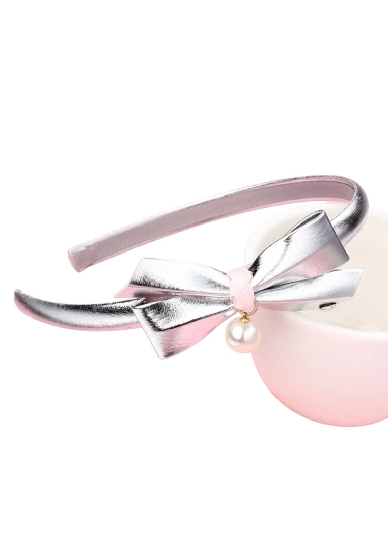 Toddler Girls Faux Pearl Bow Headband