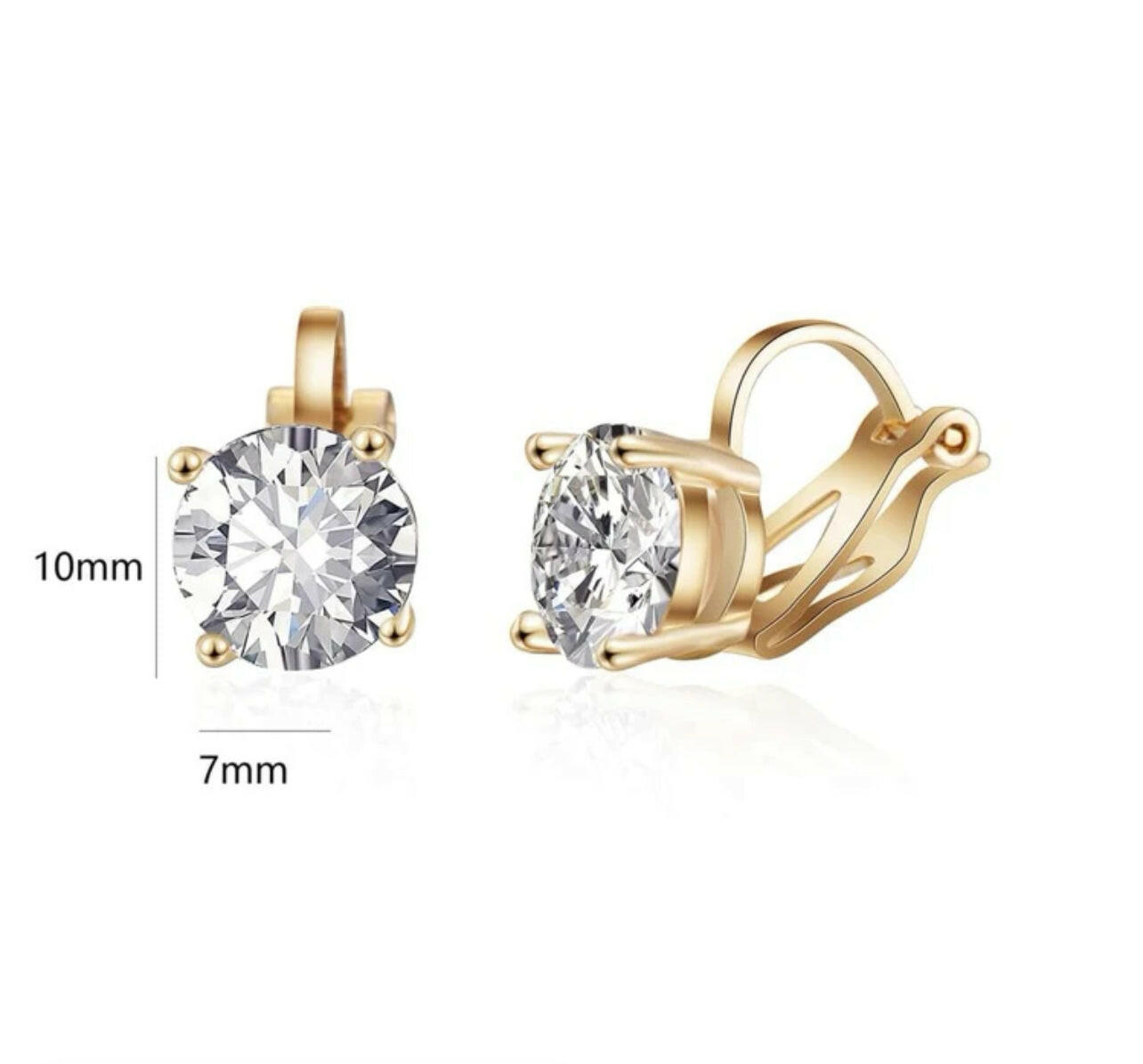 Stylish Cube-Shaped  Clip-On Earrings