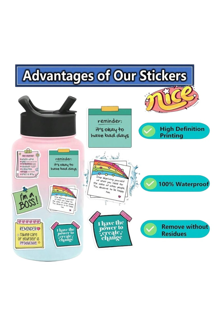 50pcs Affirmation Stickers Inspirational Stickers