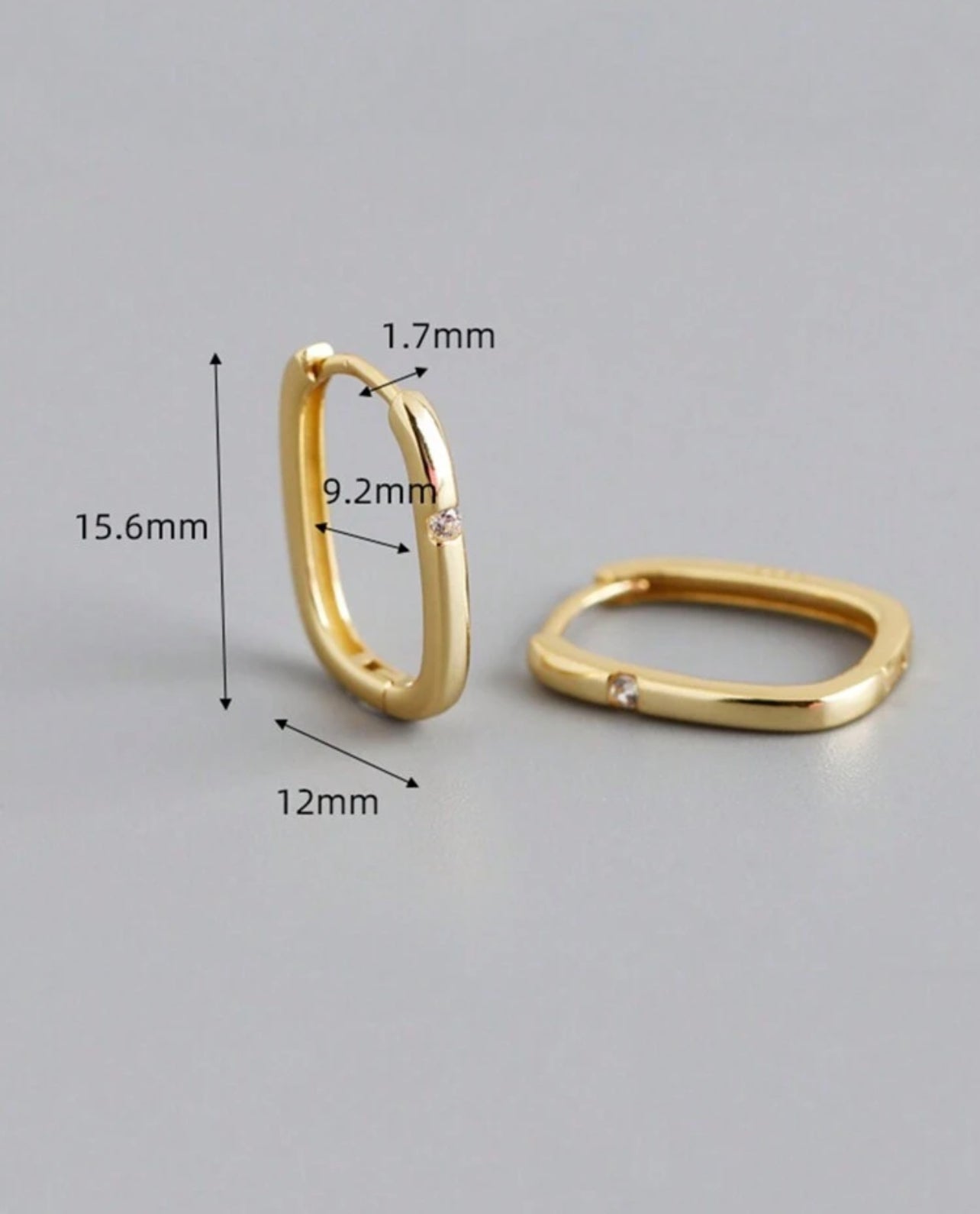 925 Sterling Silver Oval-Shaped Earrings