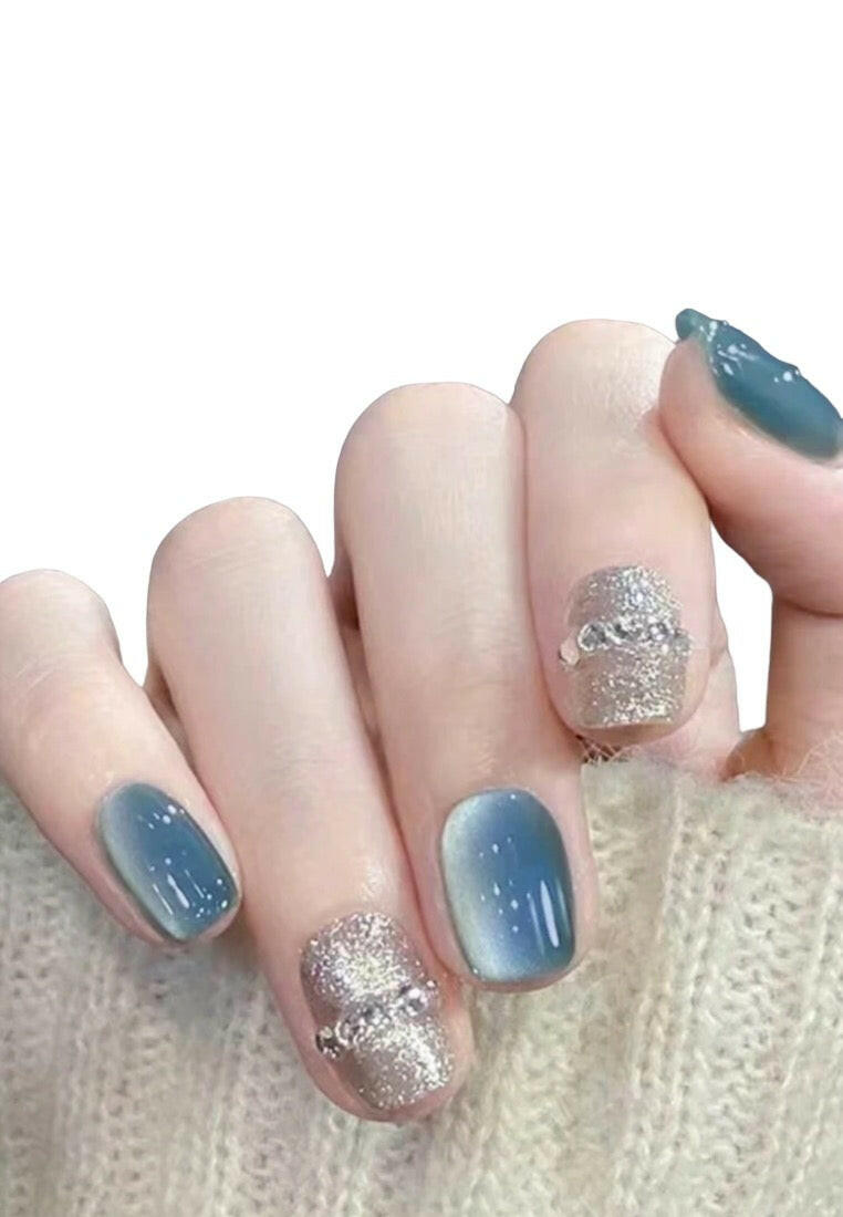 28pcs Nude Short Square Press-On Nails