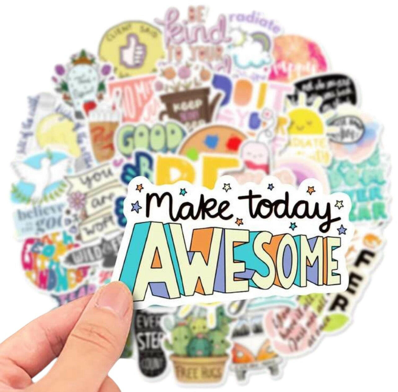 50pcs Motivational Words Graffiti Stickers