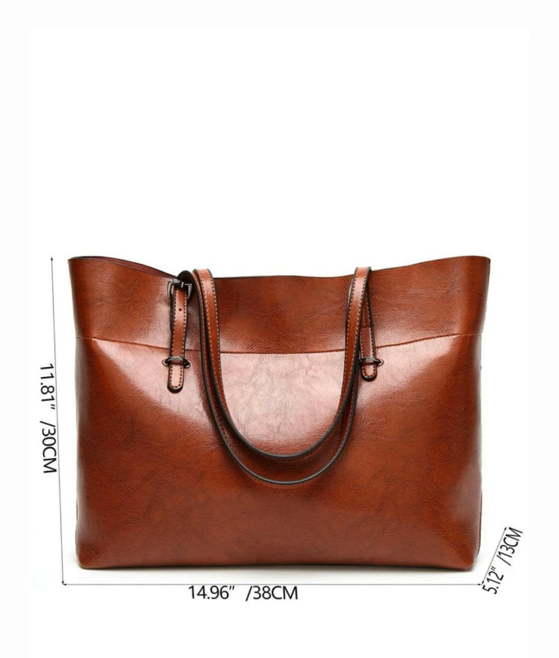 This artificial leather shoulder bag is perfect for day-to-day use. It features a convenient fixed shoulder strap and is made of high-quality, waterproof artificial leather. The bag is lightweight and comfortable for all-day use.