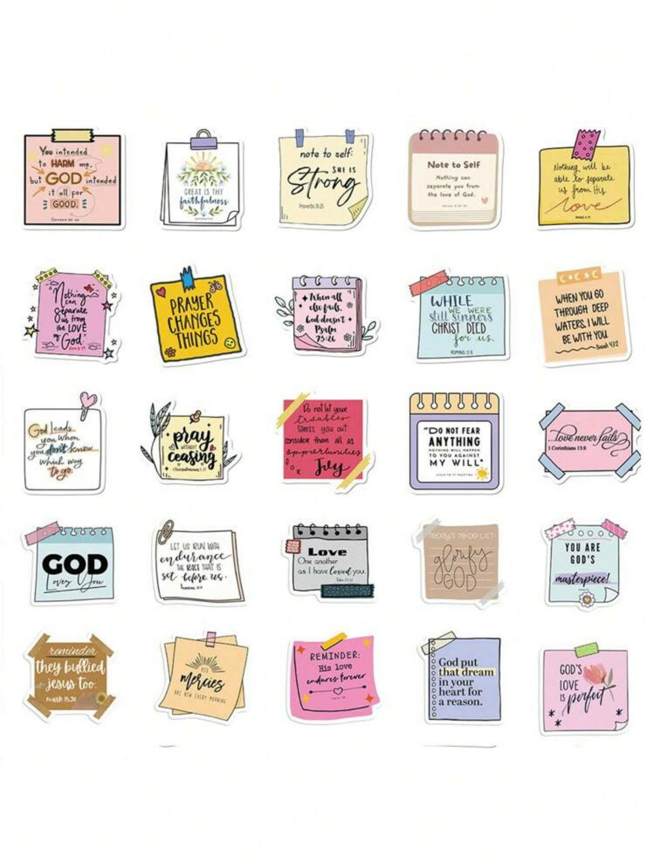50pcs Bible Themed Sticker