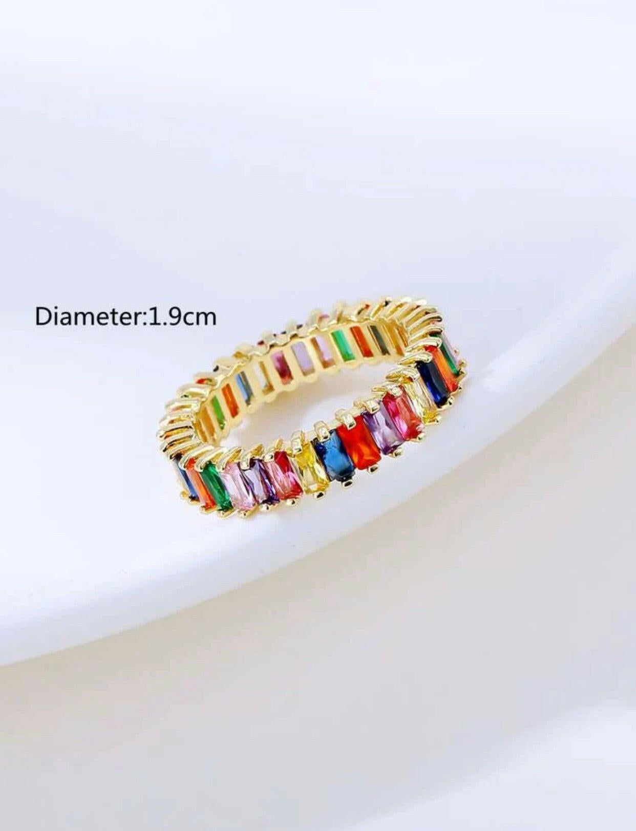 Cubic Zirconia Decor Ring