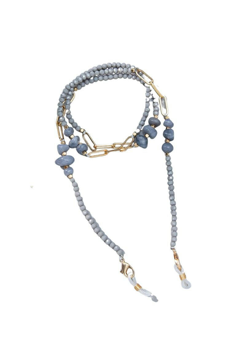 Bead decor glasses chain, a stylish and functional accessory adorned with beads, perfect for keeping your eyewear secure and adding a touch of flair to your look.