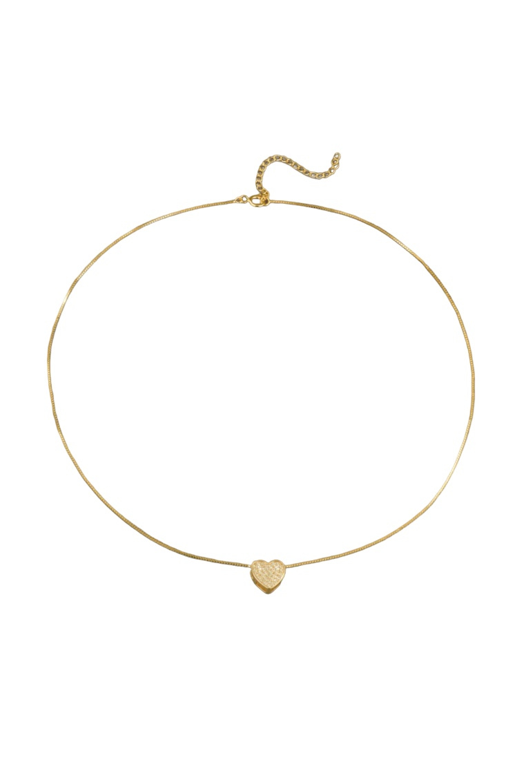 925 Gold-Plated Silver Heart Necklace