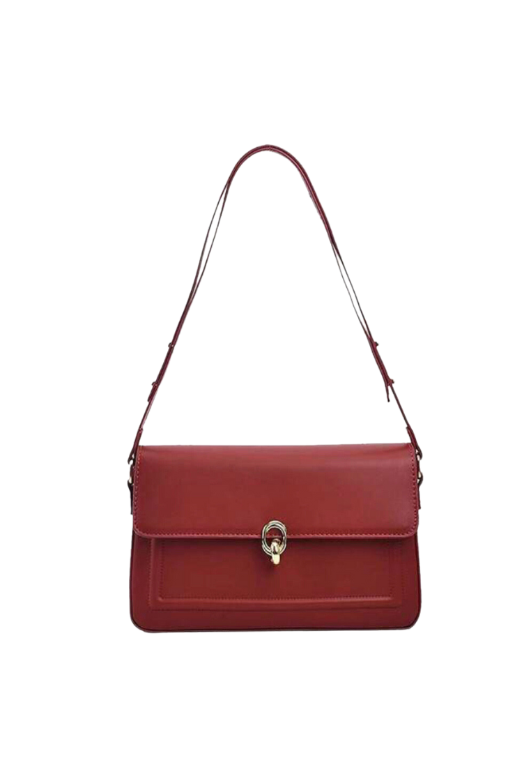 Simple and stylish, this Solid Color Simple Design Shoulder Bag is a chic pick for your everyday errands. Crafted from premium material, this bag is designed to last and is perfect for carrying all your essentials in a sophisticated style.
