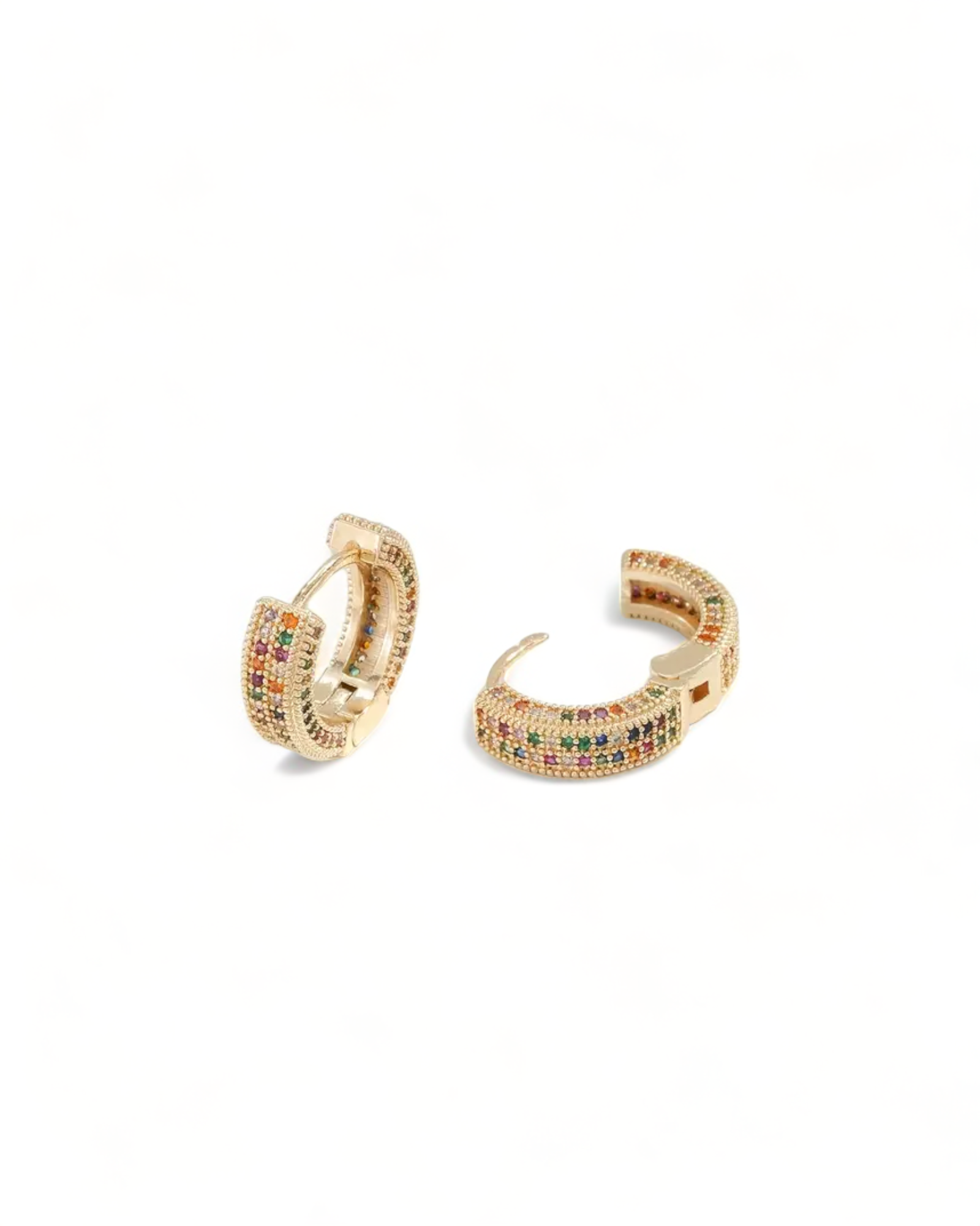 Colorful Rainbow Zircon Boho Earrings