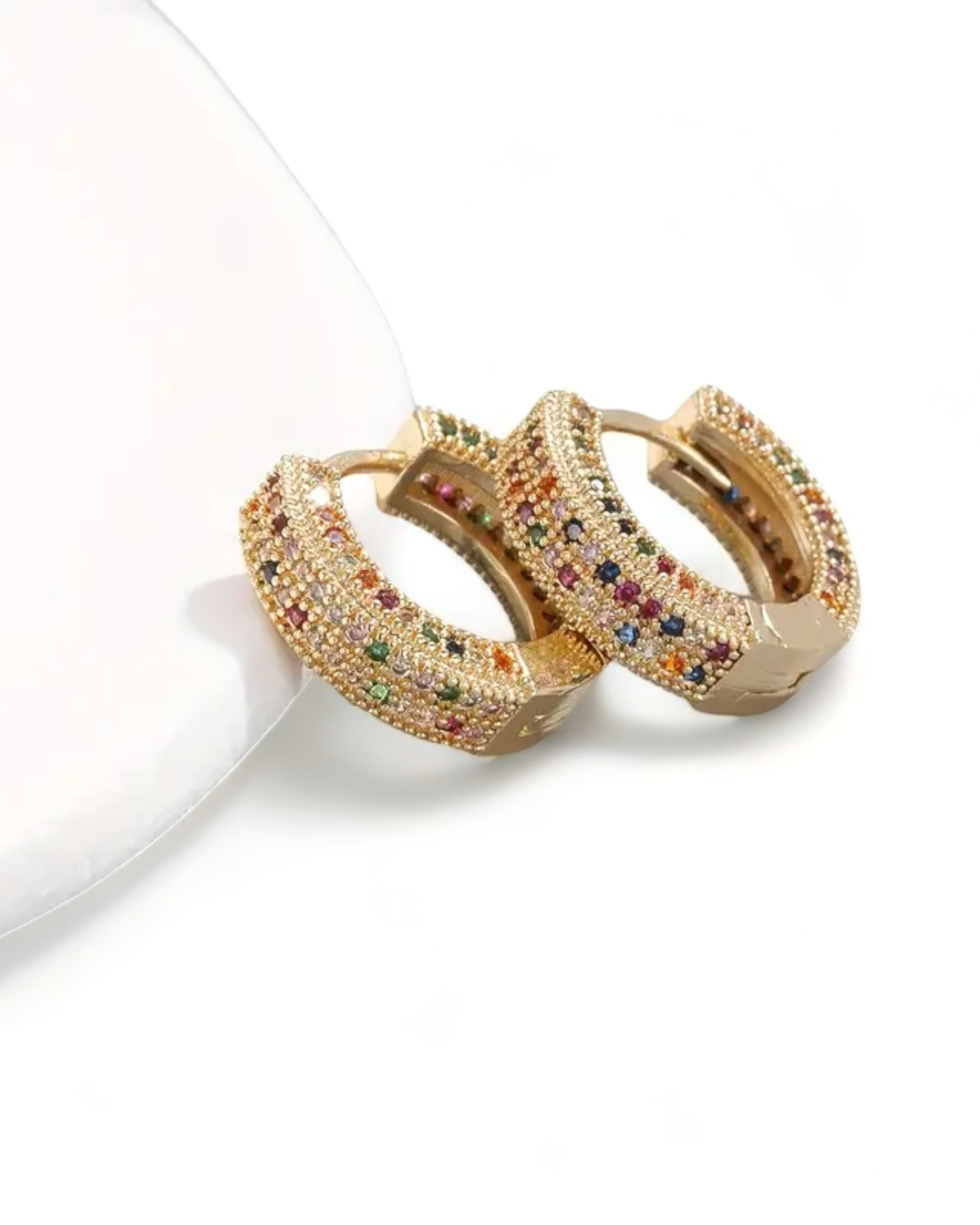 Colorful Rainbow Zircon Boho Earrings