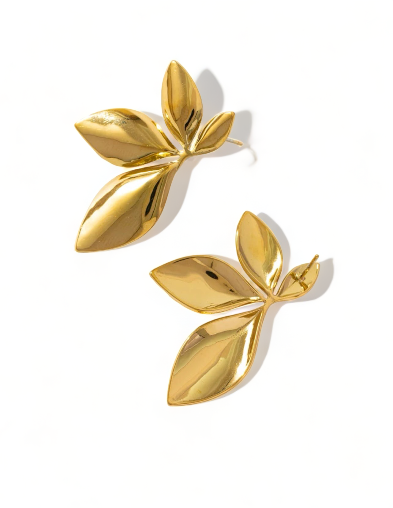 Minimalist Stainless Steel Flower Stud Earrings