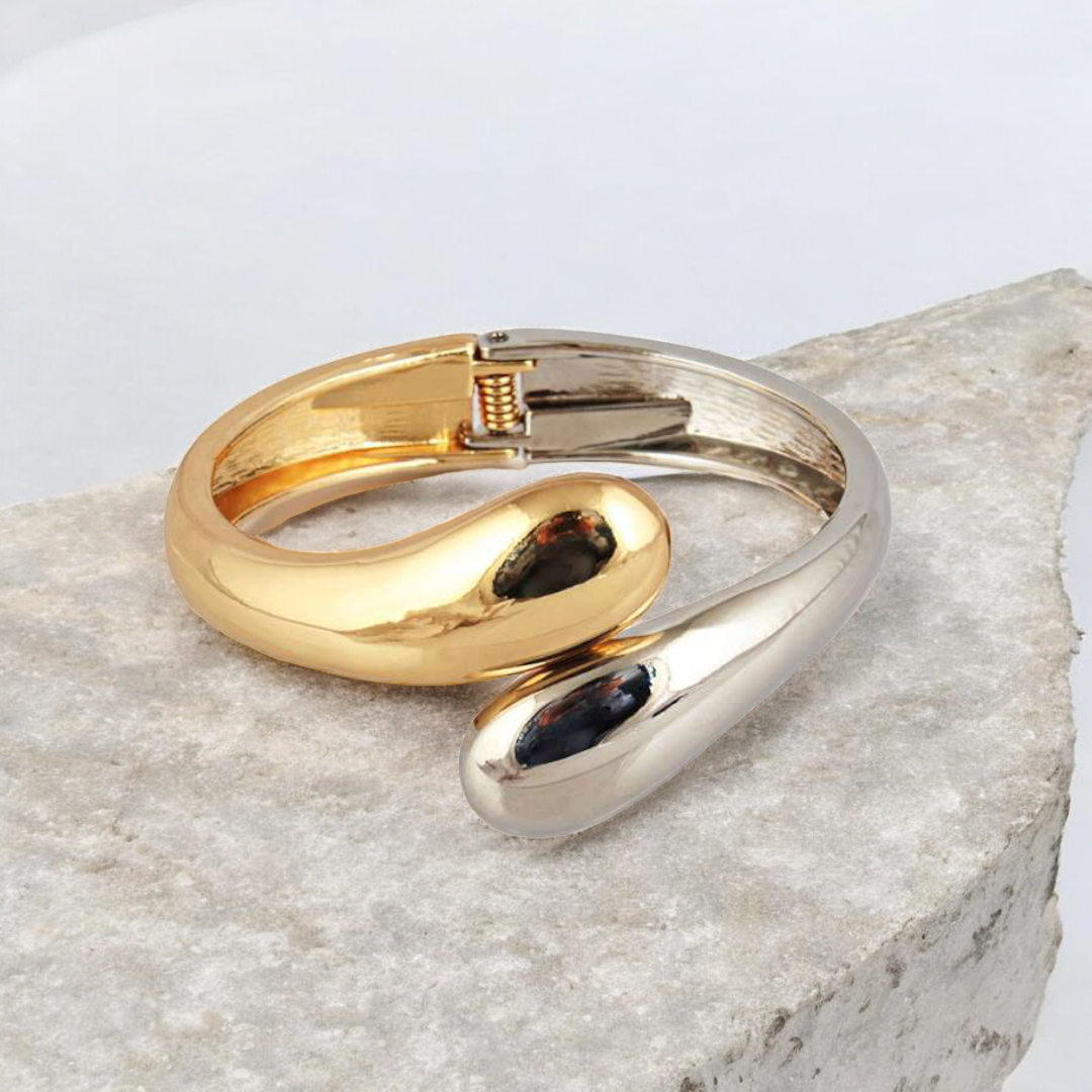 Multicolored Drip-shaped Zinc Alloy Bracelet