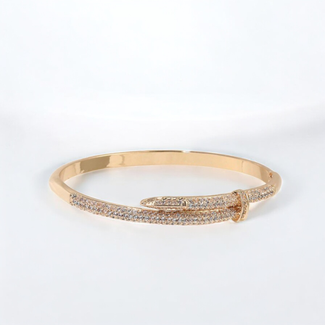 Cubic Zirconia Decor Bangle