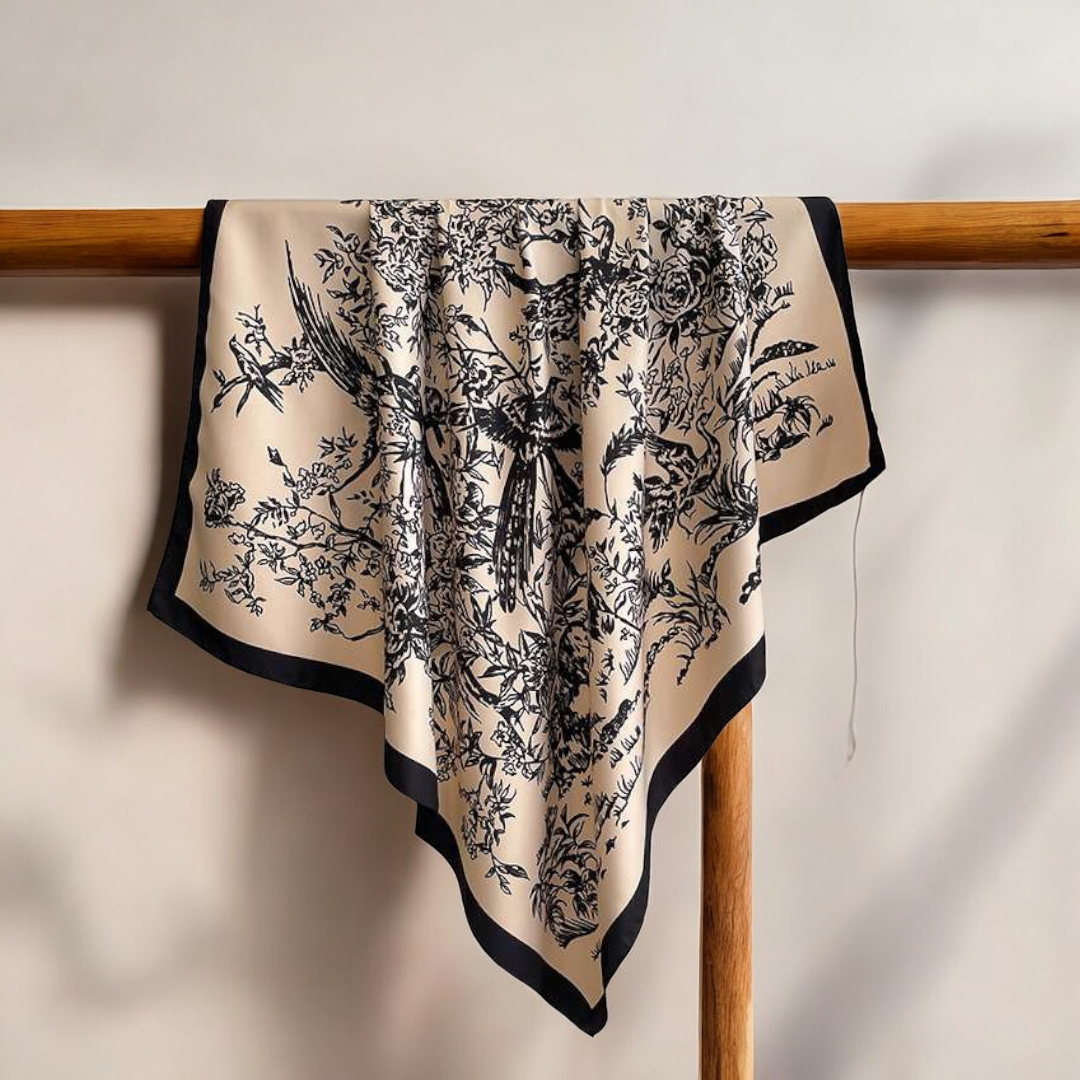 Floral Print Bandana Scarf