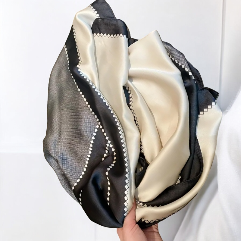 Geometric Color Block Scarf