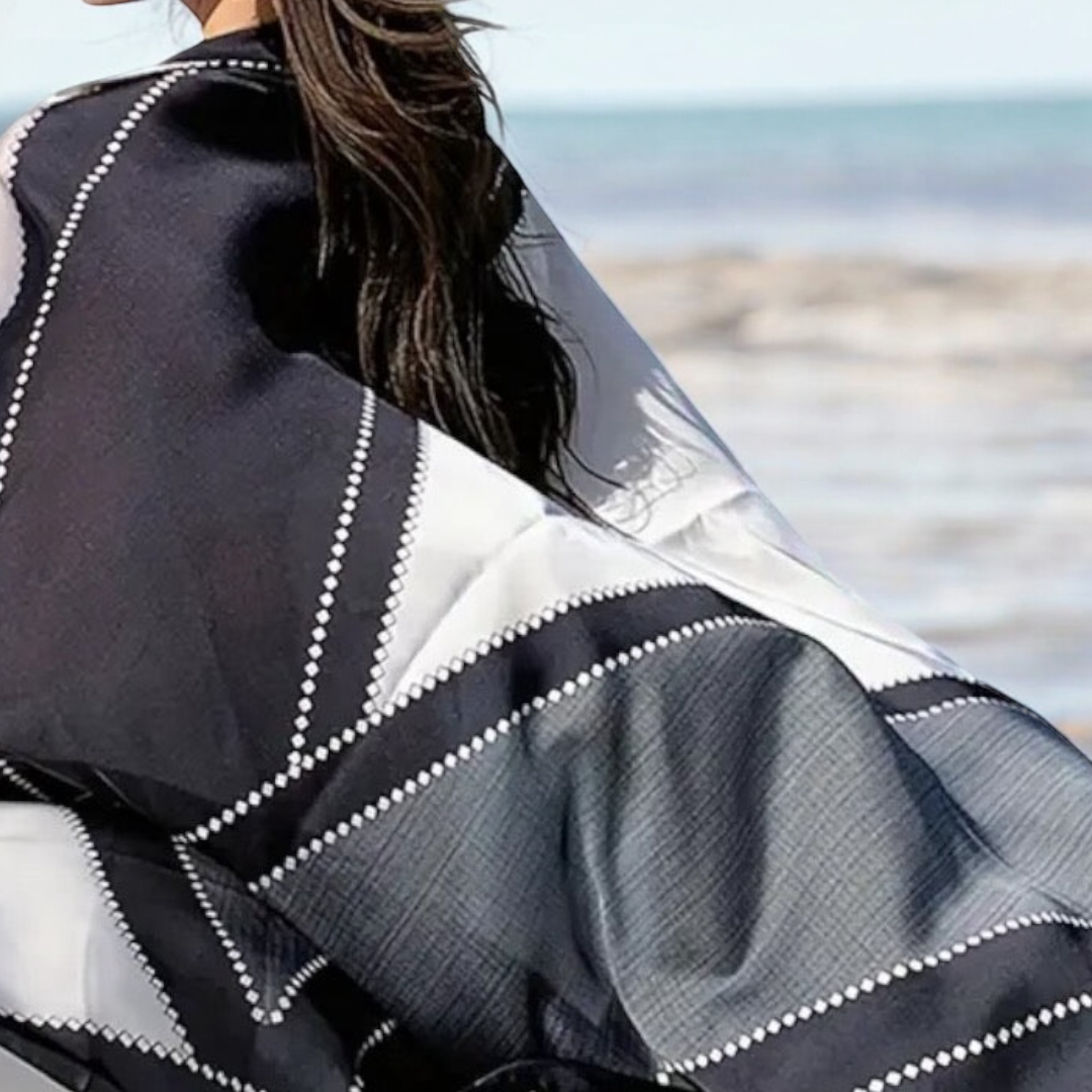 Geometric Color Block Scarf