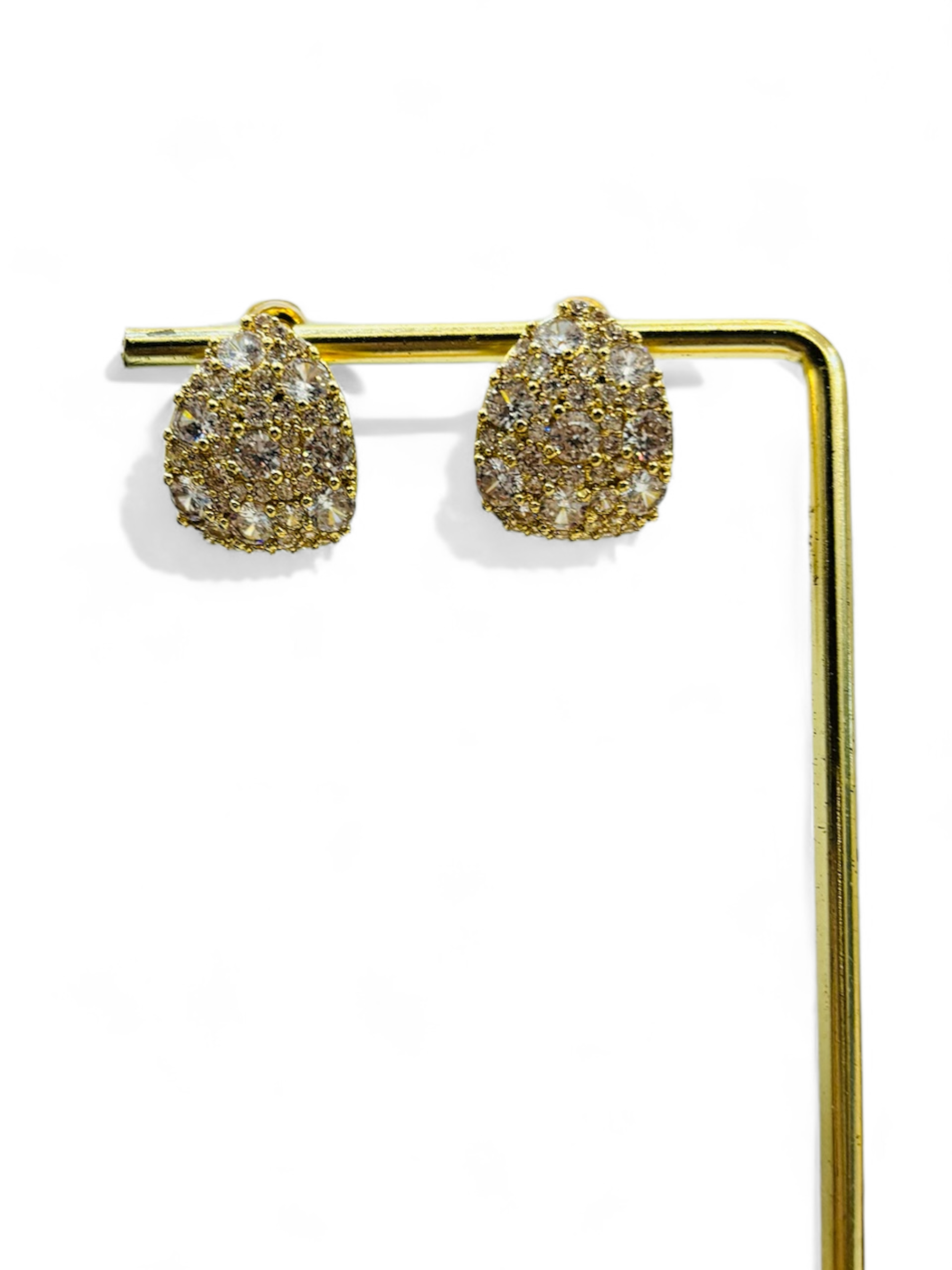 Cubic Zirconia Teardrop Shaped Earrings