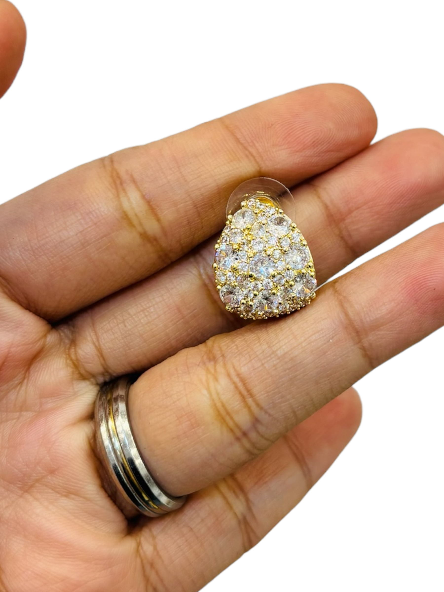 Cubic Zirconia Teardrop Shaped Earrings