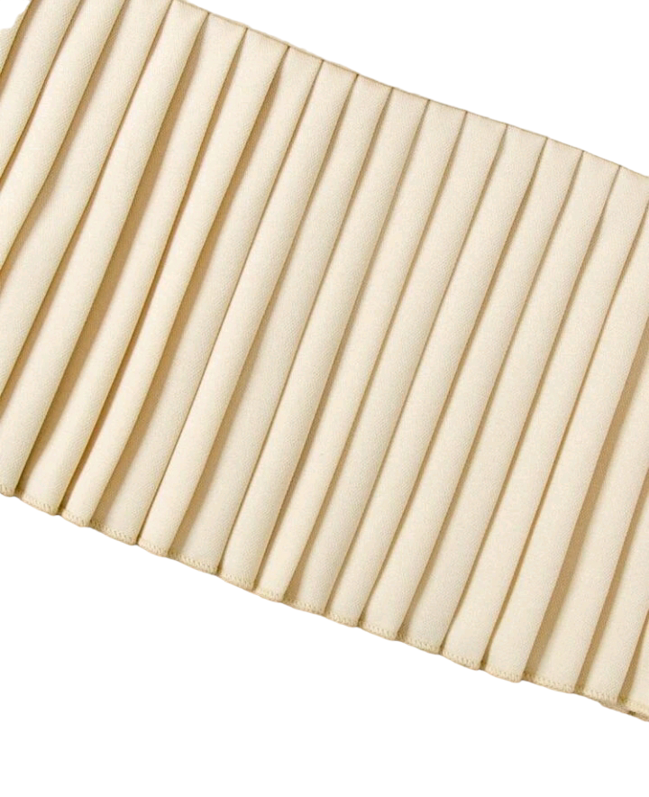 Apricot Toddler Girls Peter-pan Collar Pleated Hem Dress