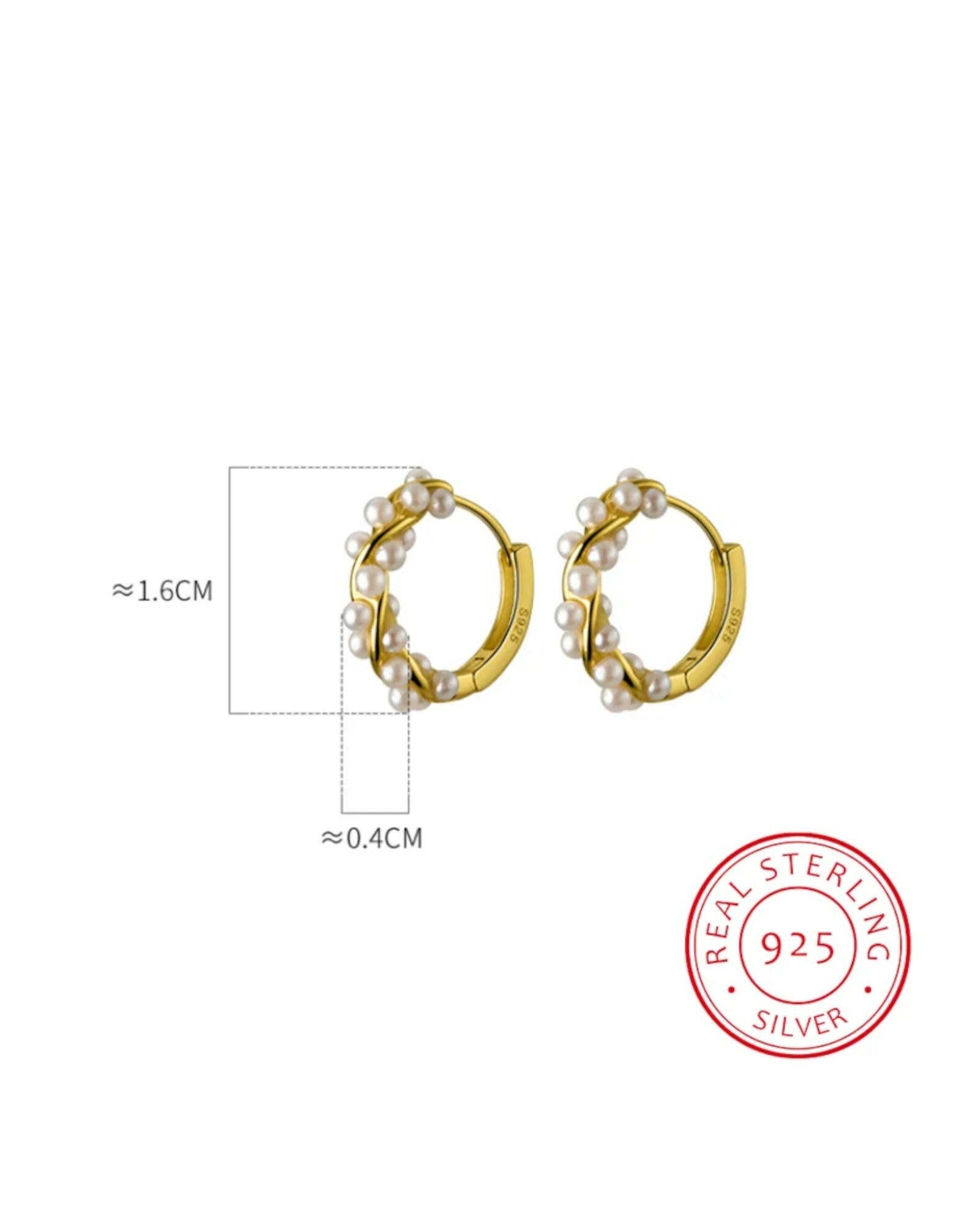 925 Sterling Silver Circle Hoop Earrings