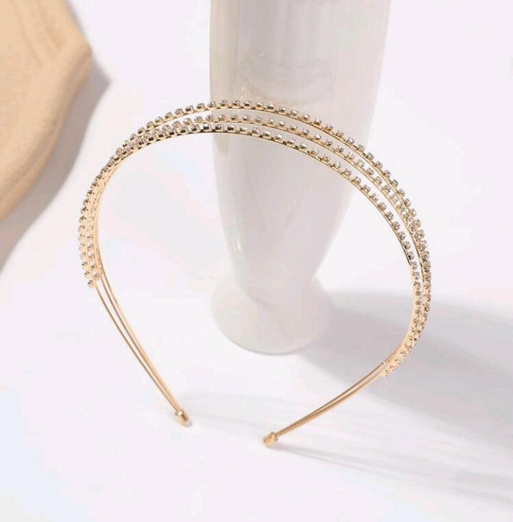 Solid Rhinestone Decor Fashion Headband