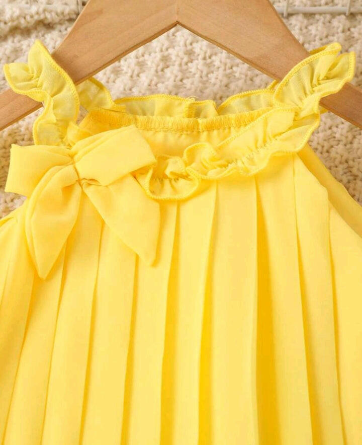 Toddler Girl's Pleated Elegant Party Princess Dress