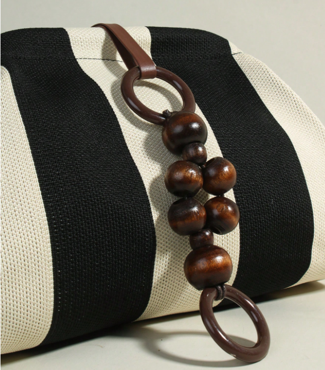 Minimalist Stripe Handheld Clutch
