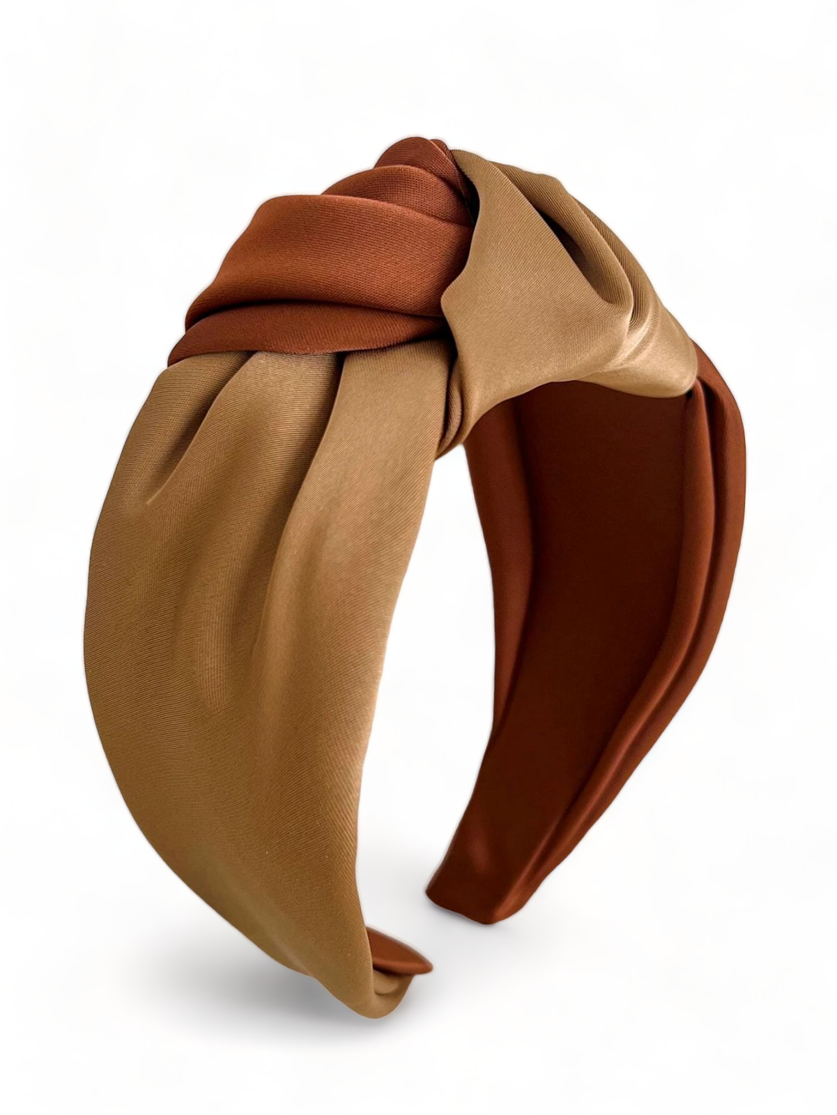 Two Tone Knot Detail Wide Headband