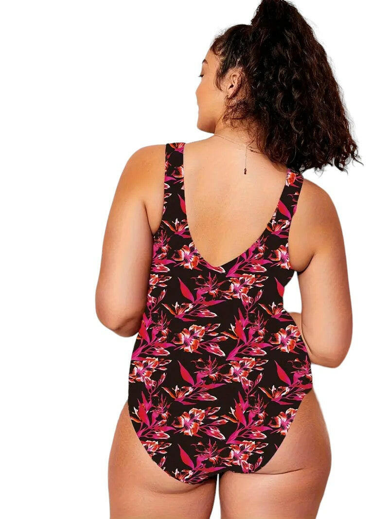 Plus Size Sexy Floral  Swimwear