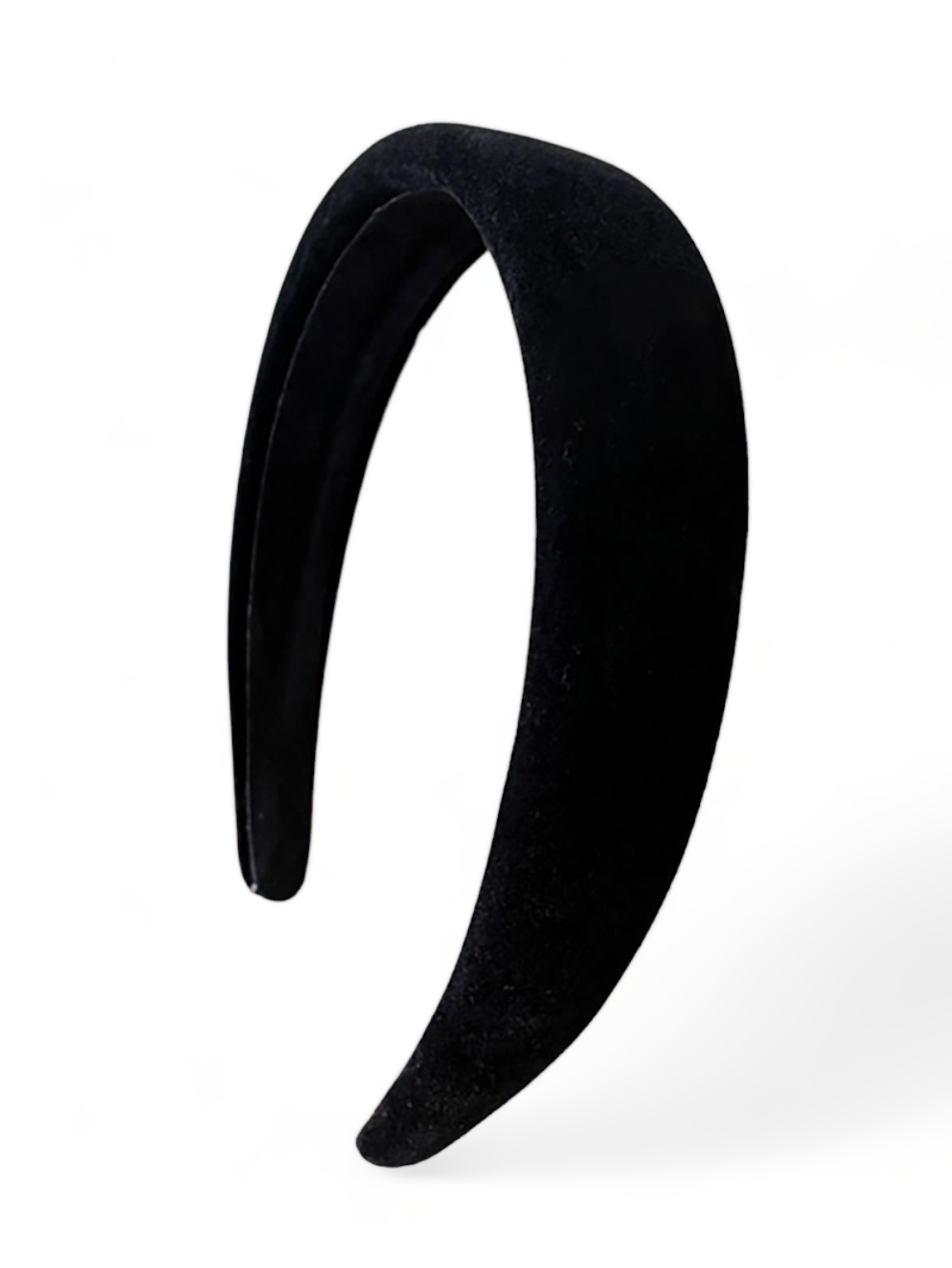 Black Velvet High Crown Sponge Headband