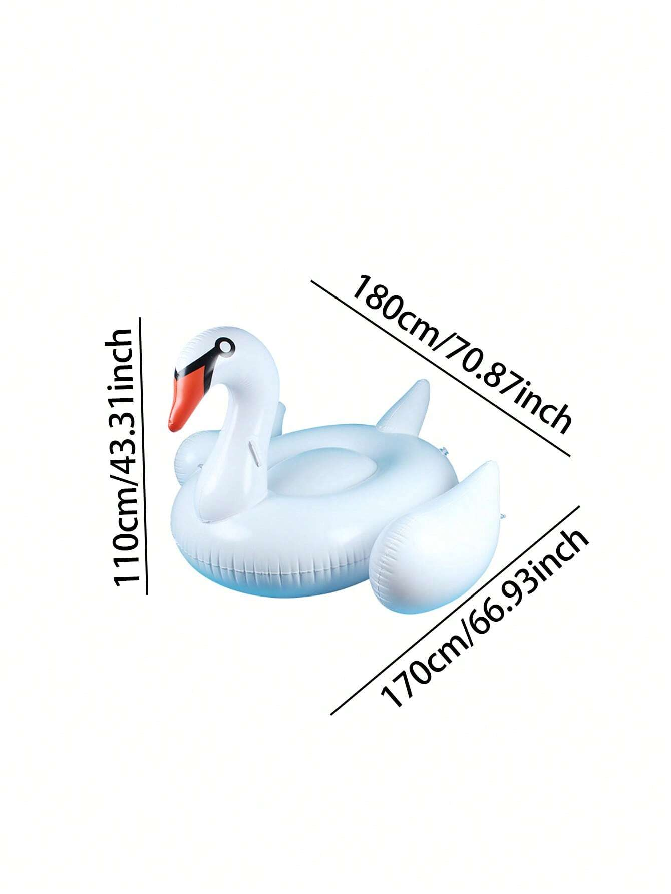 Swan Design Inflatable Swimming Pool Float
