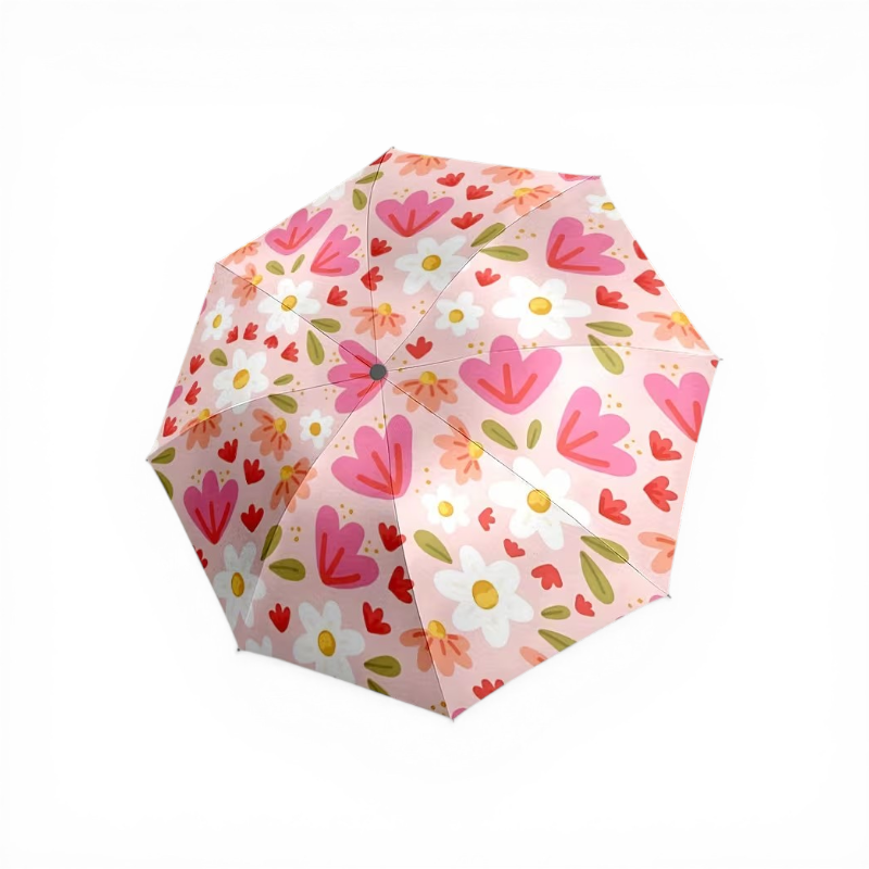 Pink Flower Umbrella