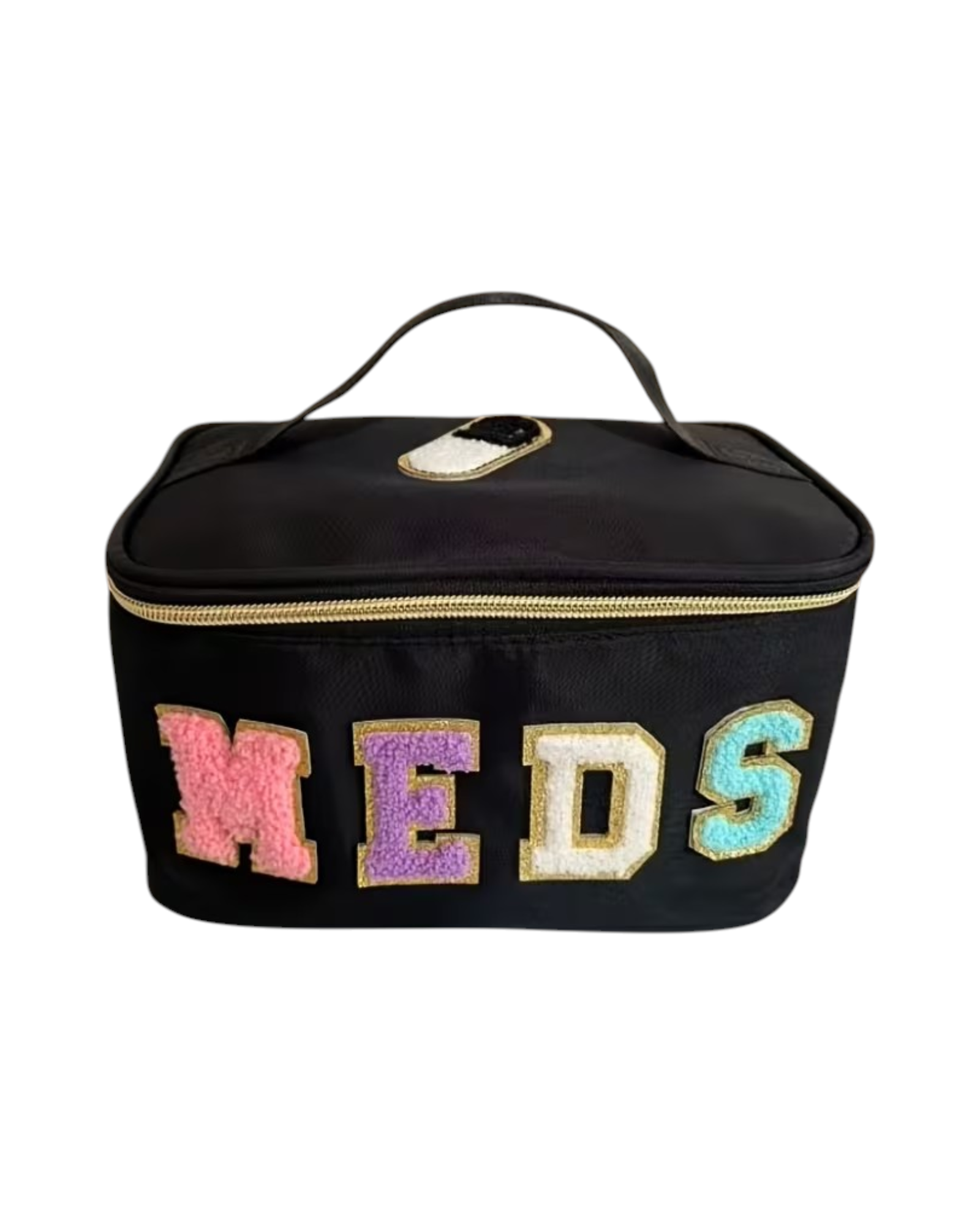 Embroidered Letter Portable Bag