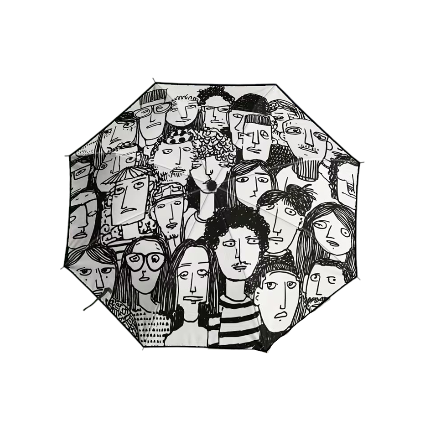 Abstract Faces Umbrella