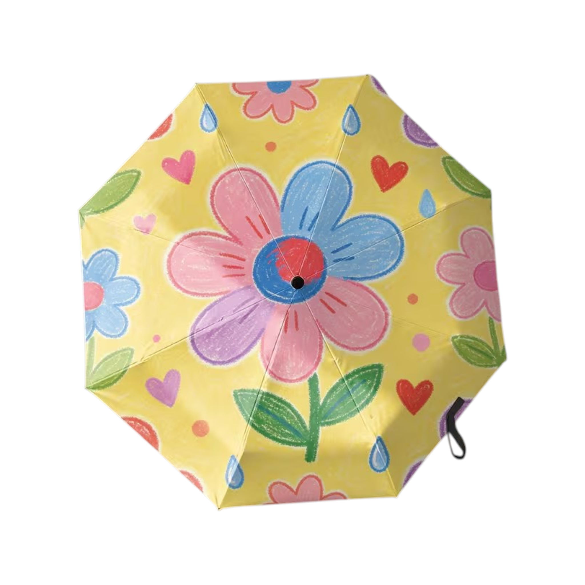 Yellow Floral Umbrella