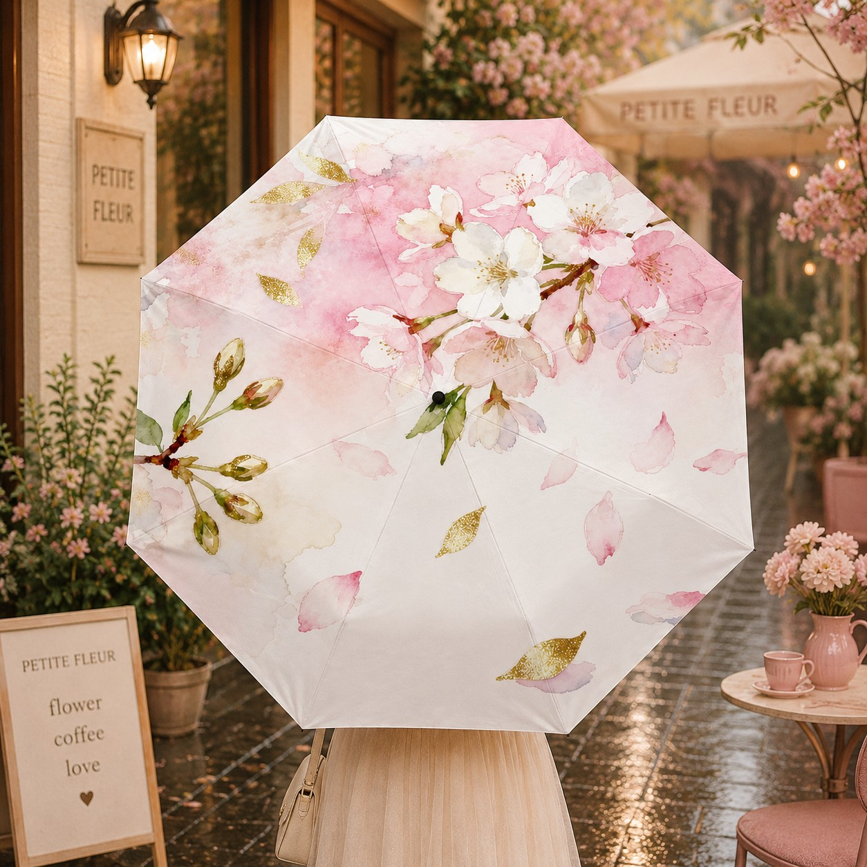 Pink Blossom Umbrella